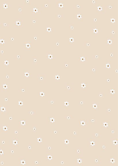 Moederdag kaart witte bloemetjes 2