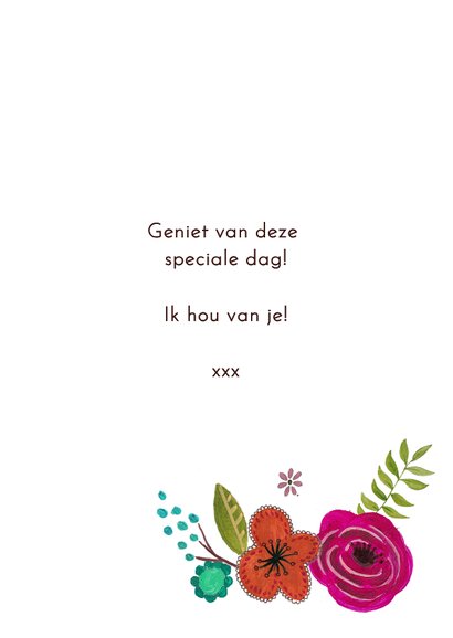 Moederdag met bloemen en foto 3