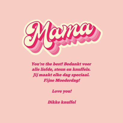 Moederdag retro 'Got it from my Mama' roze 3