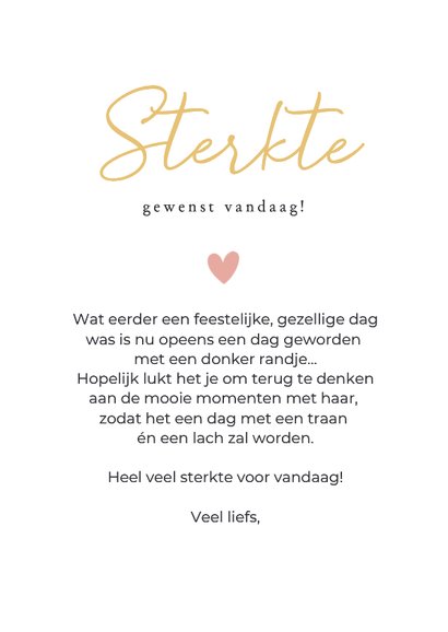 Moederdag sterkte kaart bij overlijden moeder - met engeltje 3