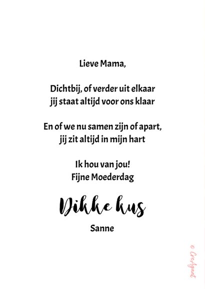 Moederdag Thuis is waar Mama is 2