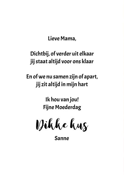 Moederdag Thuis is waar Mama is 2