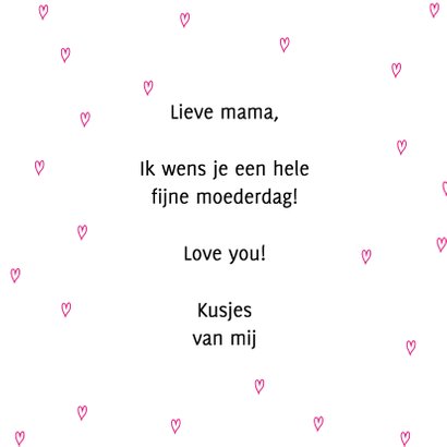 Moederdag woorden samen mama 3
