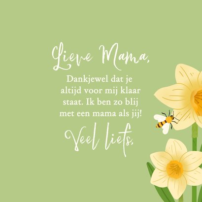 Moederdagkaart allerliefste mama met bloemen 3