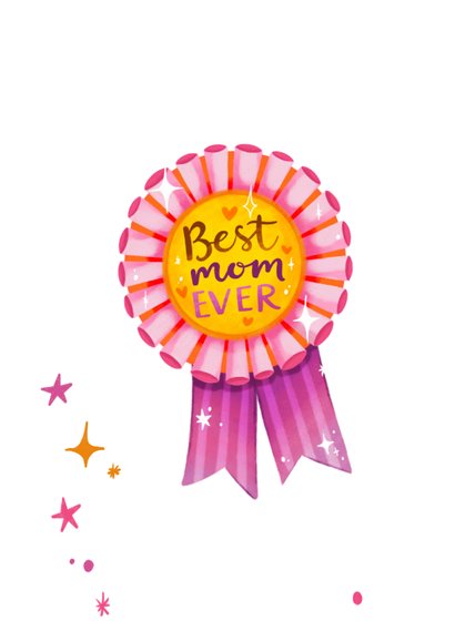Moederdagkaart beste moeder award medaille liefste mama 2
