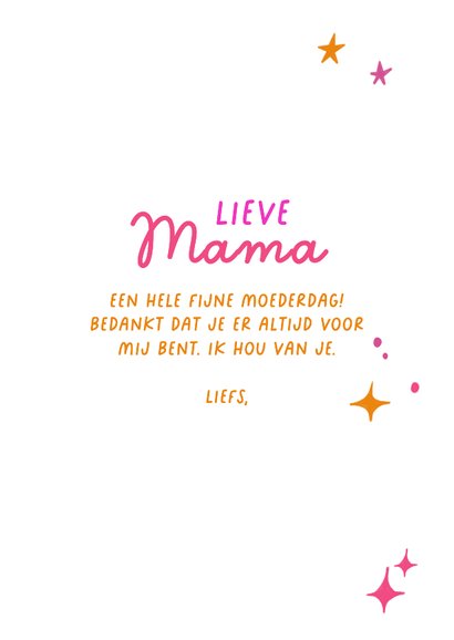 Moederdagkaart beste moeder award medaille liefste mama 3