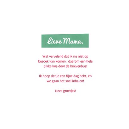 Moederdagkaart corona - moederdagkus door de brievenbus 3