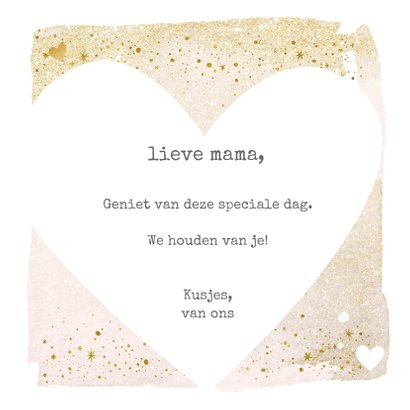 Moederdagkaart handlettering stijl 3