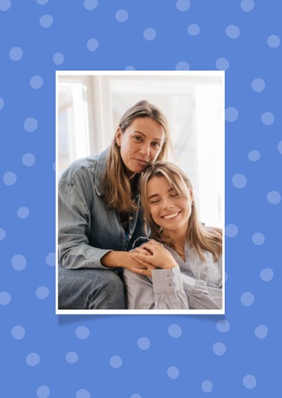 Moederdagkaart home is where my mom is stippen 2