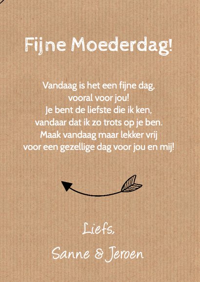Moederdagkaart kraft slinger LB 3