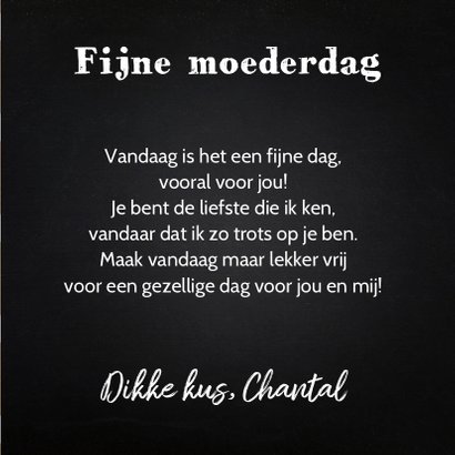 Moederdagkaart label hartjes kraft 3