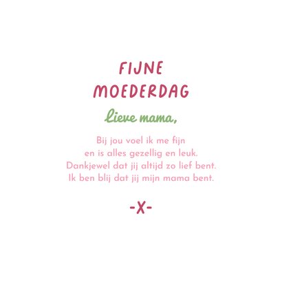 Moederdagkaart lief schattig zwanen i love you illustratie 3