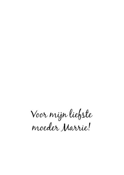 Moederdagkaart: Liefste moeder! 3