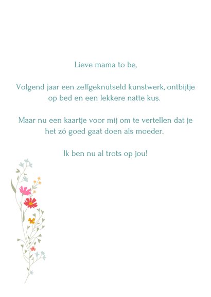 Moederdagkaart met baby 3
