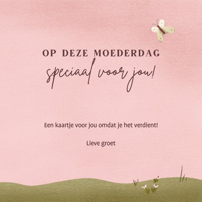 Moederdagkaart met bloemen gieter en bloemzaadjes 3