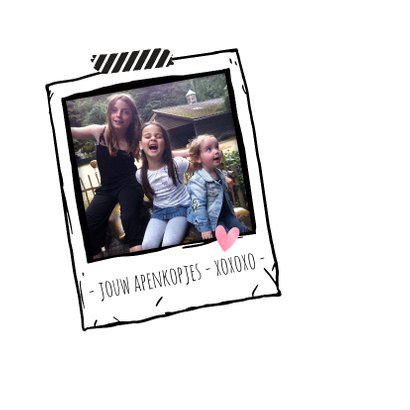 Moederdagkaart met de tekst We love Mom 2