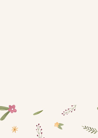 Moederdagkaart met fris bloemenpatroon 2