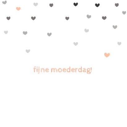 Moederdagkaart met hartjes - HB 3