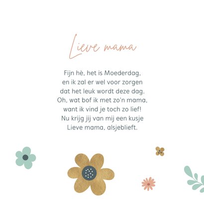 Moederdagkaart met kleurrijke bloemen 3