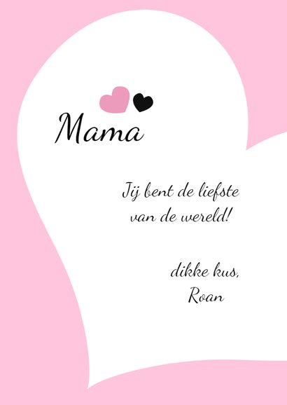 Moederdagkaart My heart belongs 3