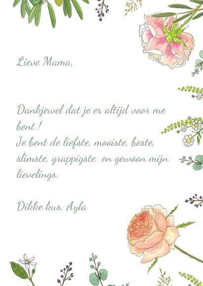 Moederdagkaart rozen en eucalyptus 3