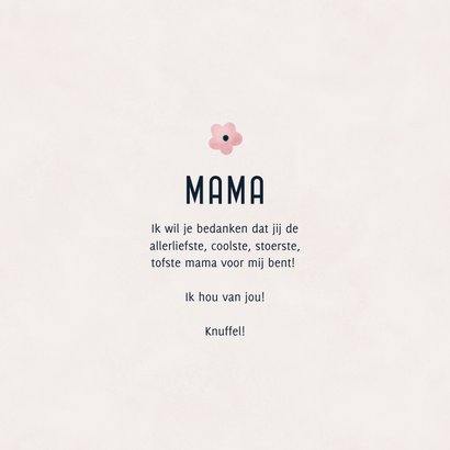 Moederdagkaart stoer 'mom you are wow' met bloemen 3