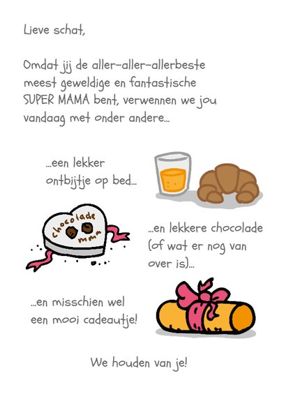 Moederdagkaart superheld carrière mama! 3