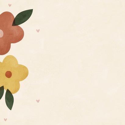 Moederdagkaart wensmoeder met bloemen 2