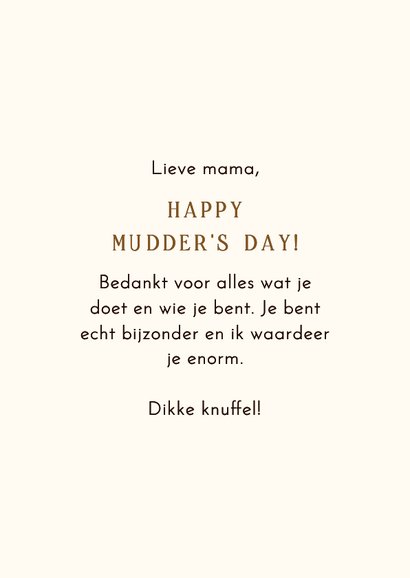 Moederdagkaartje happy mudder's day foto puppy modder 3