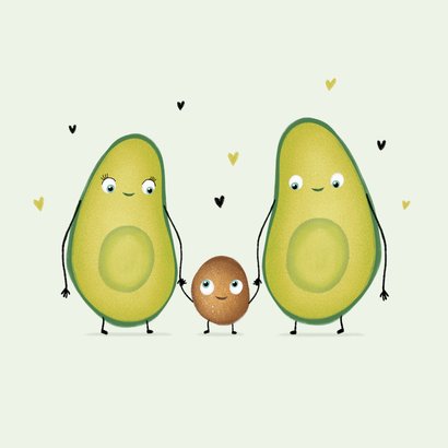 Mom to be moederdagkaart avocado zwanger grappig 2