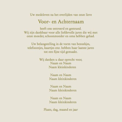 Mooie bedankkaart met witte rozen op zachte achtergrond 3