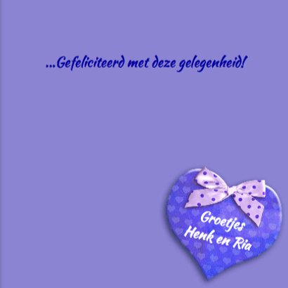Mooie felicitatiekaart met mooie anemonen en hart 3