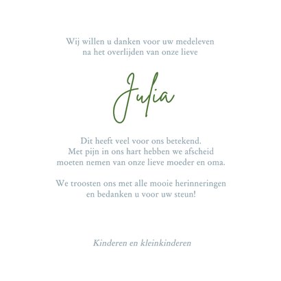 Mooie rouwkaart met Eustoma's op aquarel 3