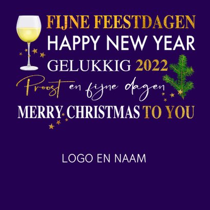 Mooie Zakelijke Kerstkaart Met Teksten. Takjes | Kaartje2go