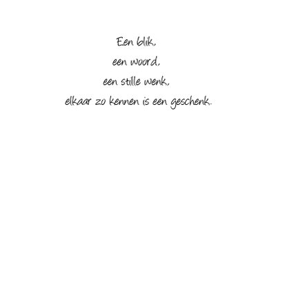 Mooie zomaar kaart- Vriendschap/Liefs 3