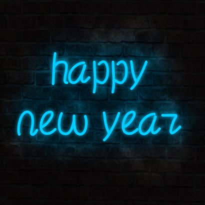 Neon sign merry christmas kaart 2