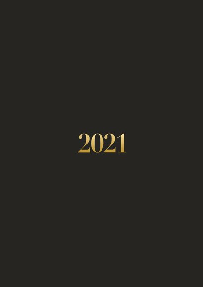 Neujahrskarte 2021 mit Fotohintergrund Rückseite