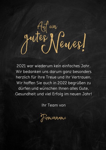 Neujahrskarte Firma 'Neues Jahr neue Chancen' 3