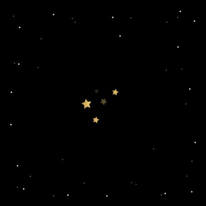 Neujahrskarte Firma Sternenhimmel Rückseite