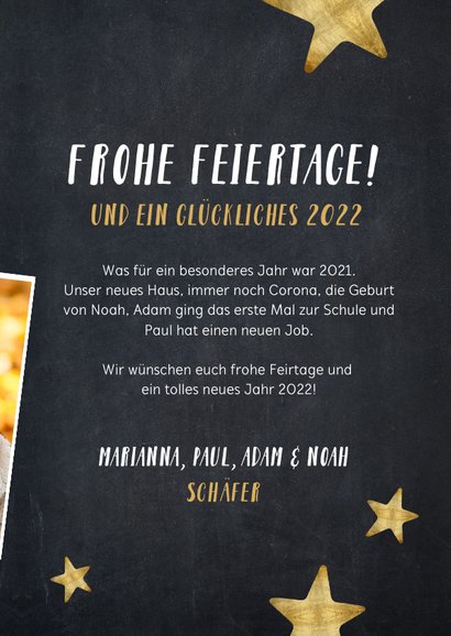 Neujahrskarte Fotocollage das war 2021 3