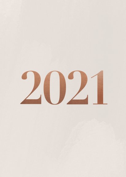 Neujahrskarte Fotocollage Kupfer 2021 2