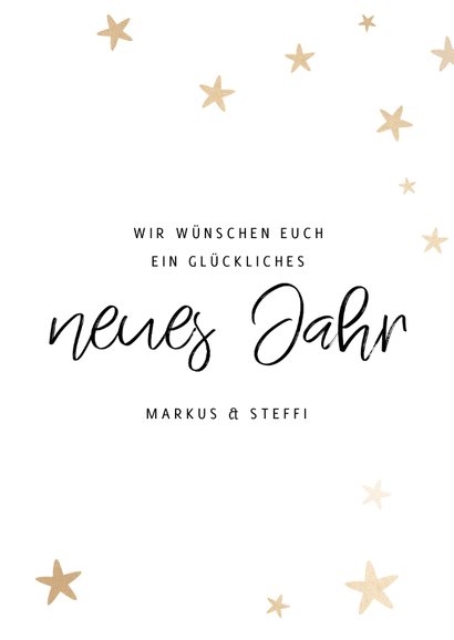 Neujahrskarte Fotos & Sterne 3