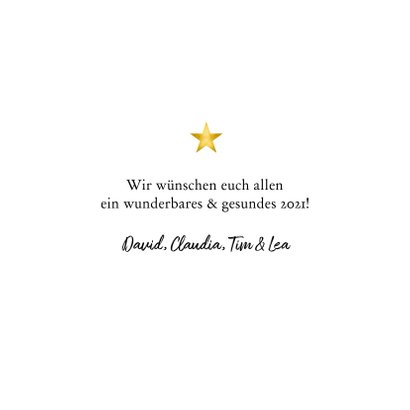 Neujahrskarte großes Foto mit Jahreszahl 2022 3