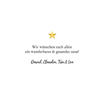 Neujahrskarte großes Foto mit Jahreszahl 3