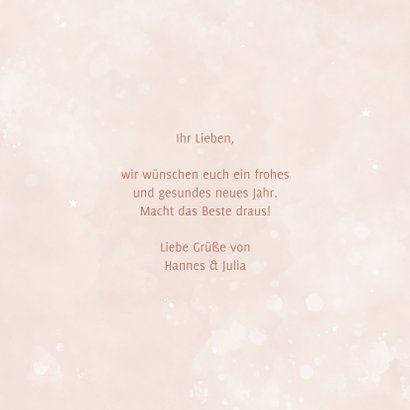 Neujahrskarte Typografie 'Happy New Year' 3