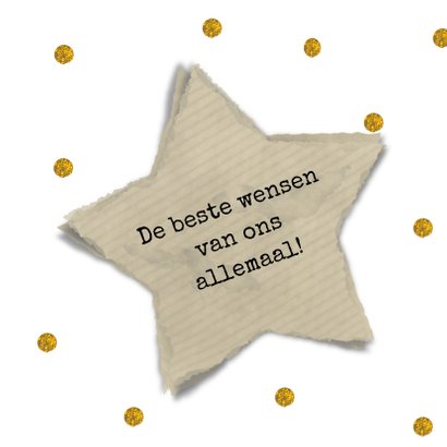 Nieuwjaar 2018 gouden ster 3