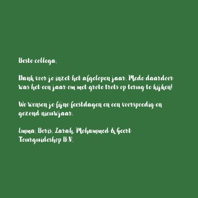 Nieuwjaar kleurig eigen tekst 3