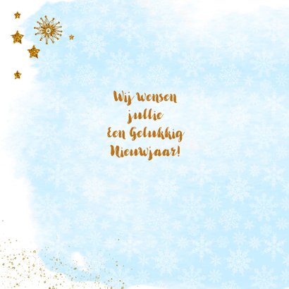 Nieuwjaar kristal handlettering goud 2