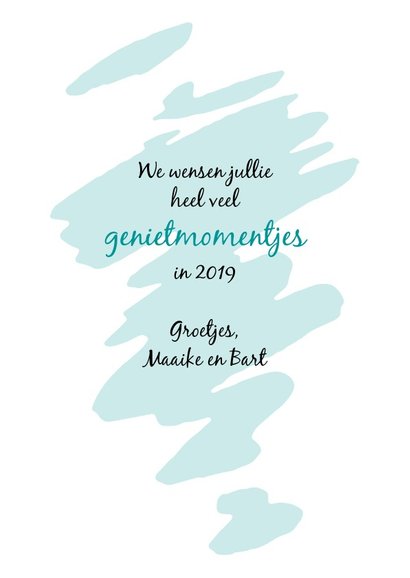 Nieuwjaar Laten we gewoon genieten in 2019 3