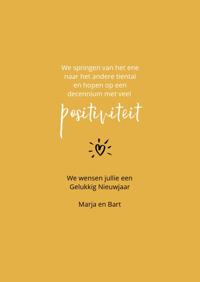 Nieuwjaar Let's jump into the twenties with a big smile 3
